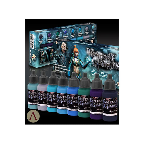 Scale75 (Fantasy and Games) Elven Colors Paint Set (8 bottles, Blues and Purples)