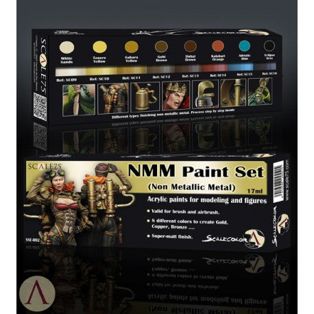 Scale75 Non-metallic Metal (Gold and Copper) Paint Set (8 bottles)