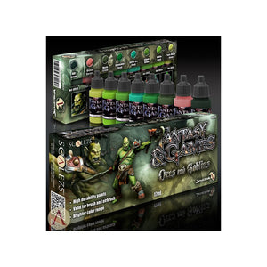 Scale75 (Fantasy and Games) Orcs and Goblins Paint Set (8 bottles, Greens)